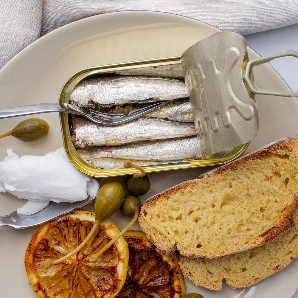 Sardines fumées à l'huile d'olive vierge extra I Saveur portugaise José Gourmet I Petites sardines fumées