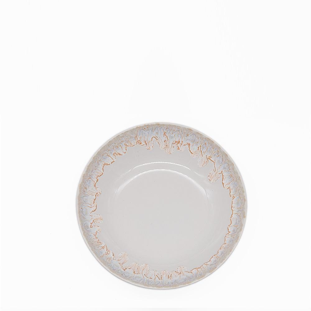 Assiette blanche en grès 22cm  Assiette en grès "Taormina" 21cm - Blanche
