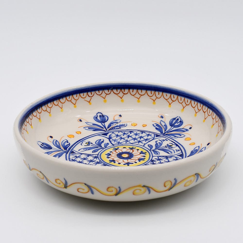 Assiette en céramique traditionnelle de Portugal  I Jaune 25cm Petit saladier en céramique "Tradicional" - 20 cm