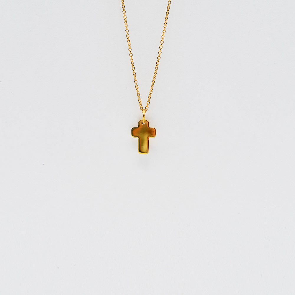 Charm en forme de croix chrétienne I Vente de bijoux argent Cruz I Charm en argent doré