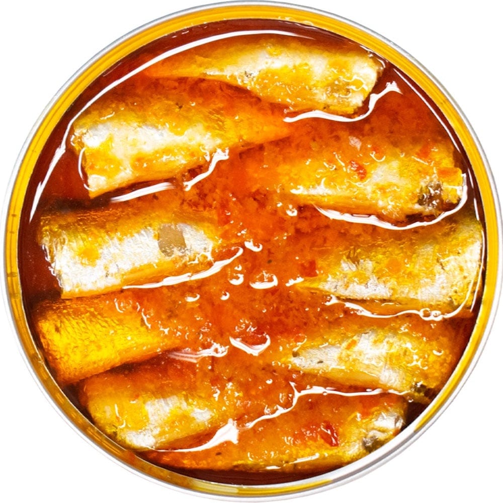 Chinchards portugais en boite I Tradition portugaise ABC+ I Chinchards sauce "Bravo"