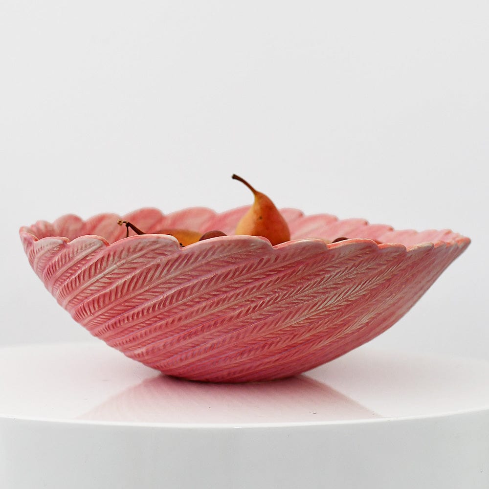 Coupe en céramique en forme de coquillage Coupe en céramique "Flamingo Rosa"