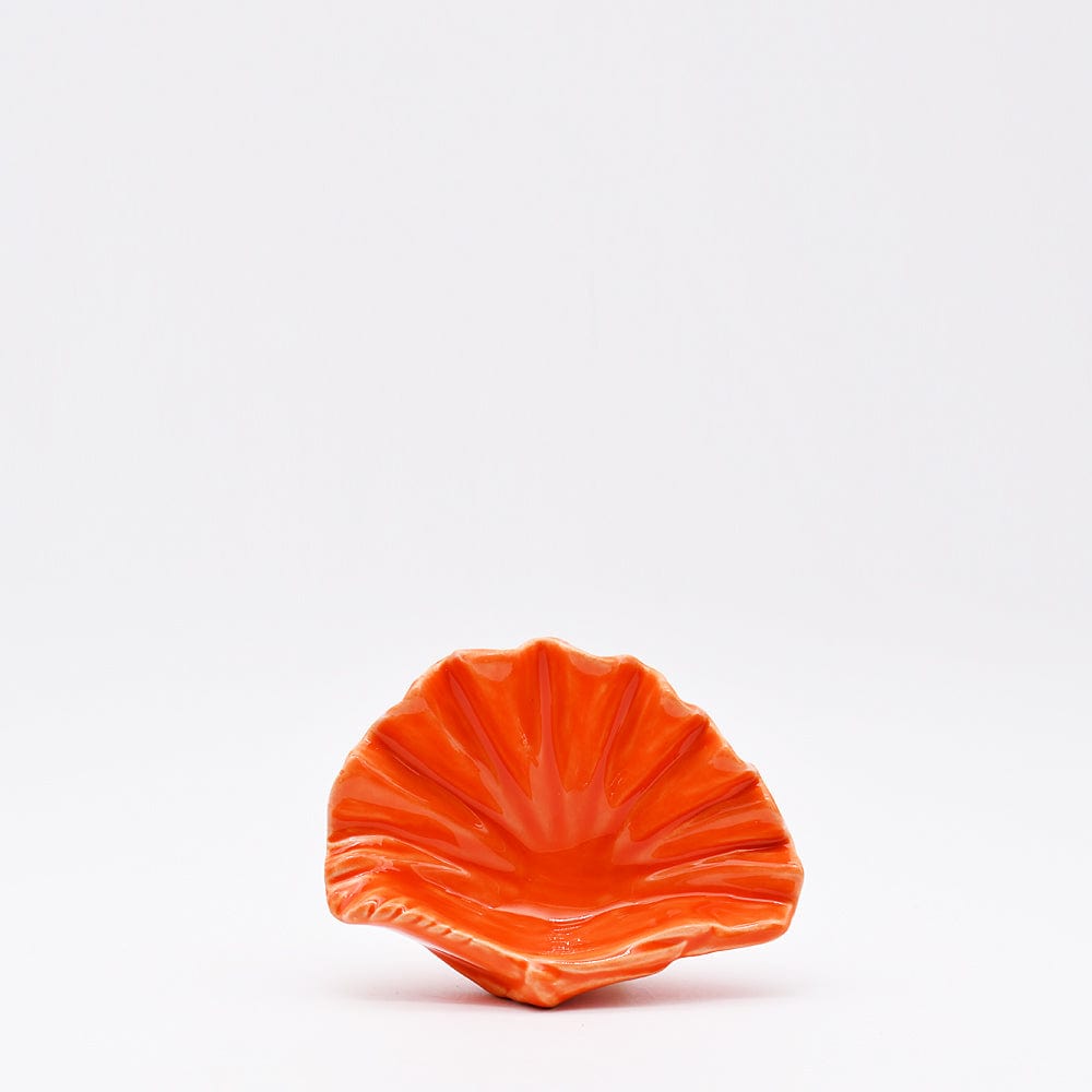Coupe en céramique rouge en forme d'hippocampe Coupe en céramique "Vieira" - Orange