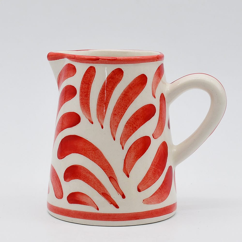 Coupe en céramique rouge en forme d'hippocampe Pot à lait en céramique "Andorinha" - Rouge