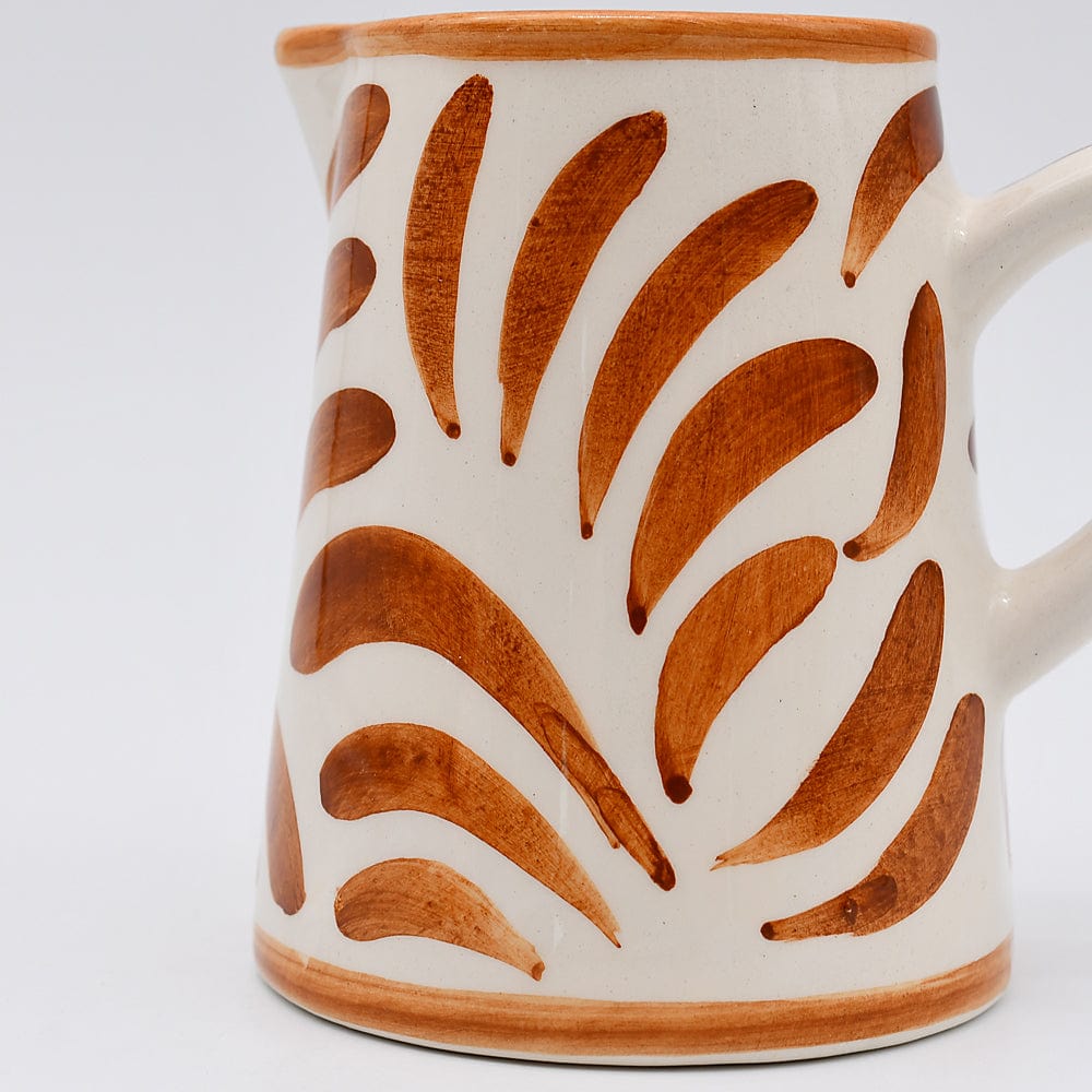 Coupe en céramique rouge en forme d'hippocampe Pot à lait en céramique "Andorinha" - Terracotta