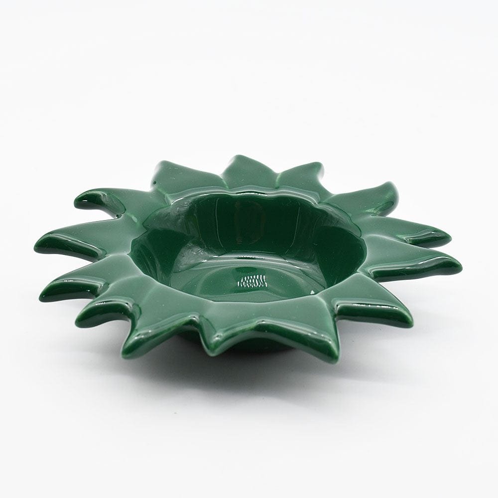 Coupe en céramique verte en forme de soleil Coupe en céramique "Sol" - Verte