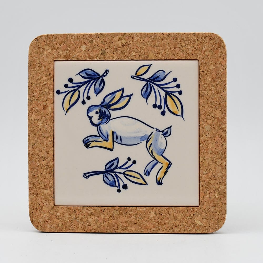 Dessous de plat en liège et céramique "Azulejos" - 15cm Motif 2