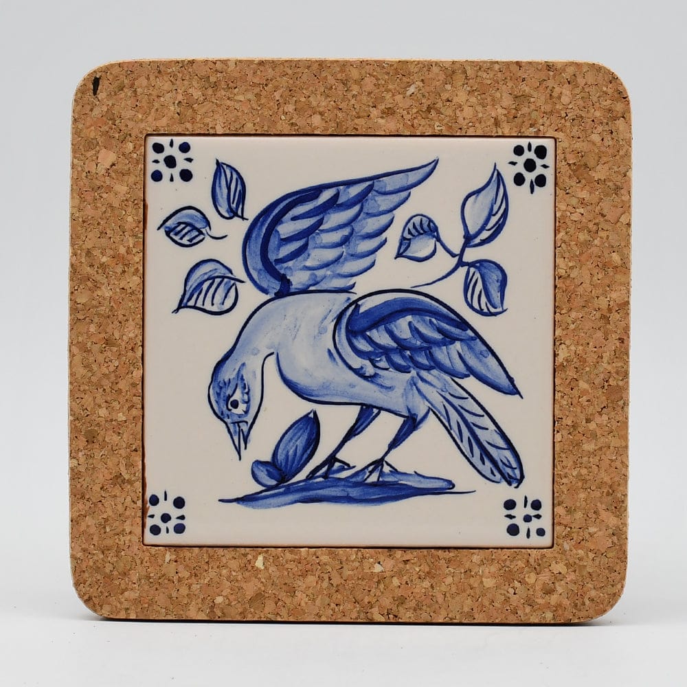 Dessous de plat en liège et céramique "Azulejos" - 15cm Motif 5