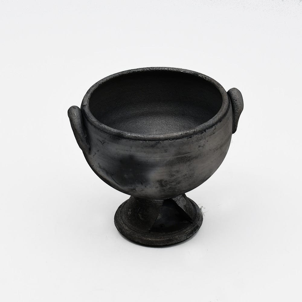 Tasse en Poterie noire de Bisalhães I Artisanat portugais Pot en terre cuite noire de Bisalhães - 9cm