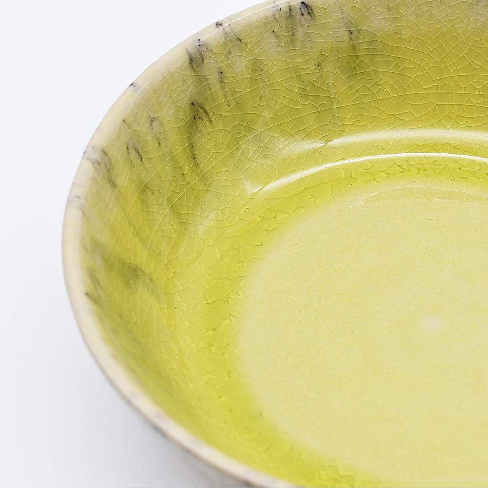 Assiette creuse en grès jaune I Service de vaisselle Madeira du Portugal Assiette creuse en grès "Madeira" 19cm - Jaune