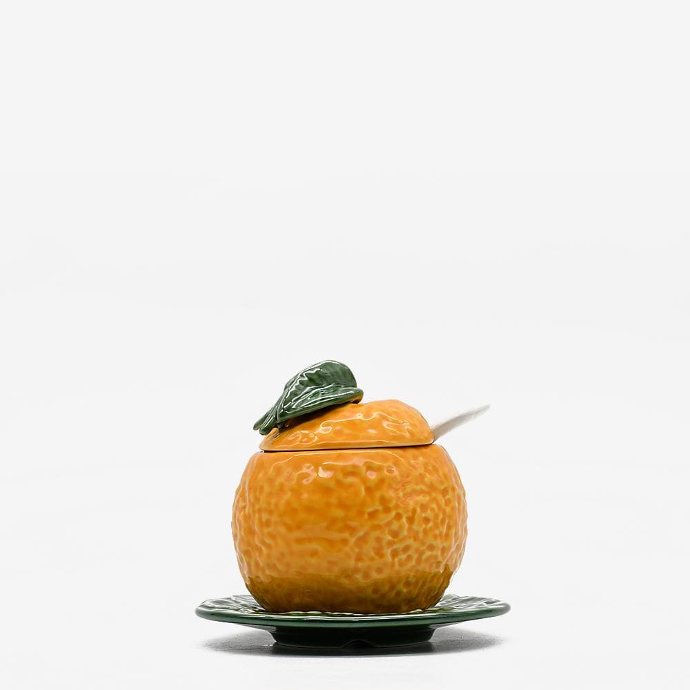 Assiette en forme de poisson I Vaisselle artisanale du Portugal Pot orange