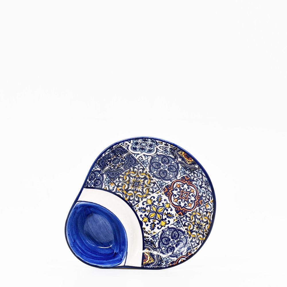 Bol en céramique traditionnel du Portugal 13cm Coupe à olives en céramique "Tradicional" - Bleue