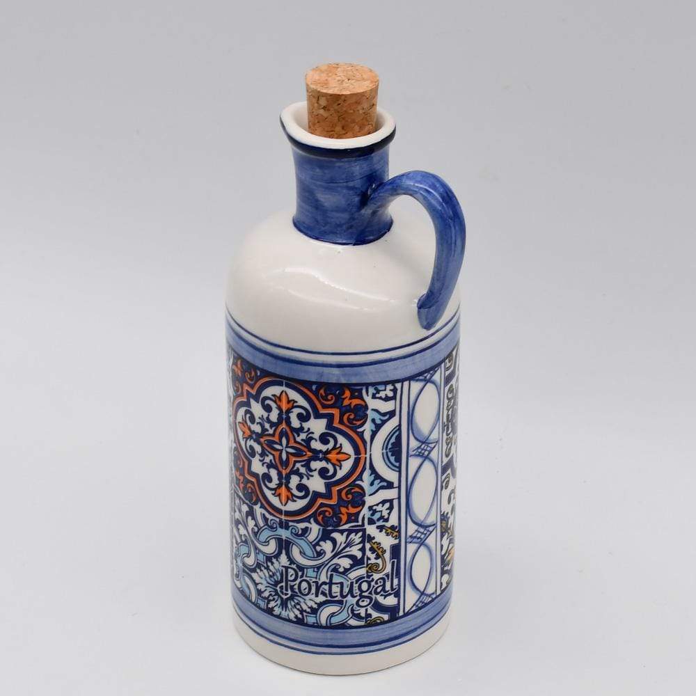 Carafe à huile portugaise traditionnelle I Vente en ligne Carafe à huile en céramique "Azulejos"