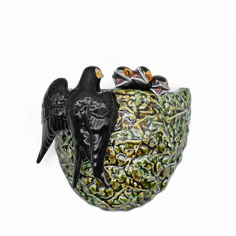 Carafe en céramique en forme de canard Nid d'hirondelle en céramique vert