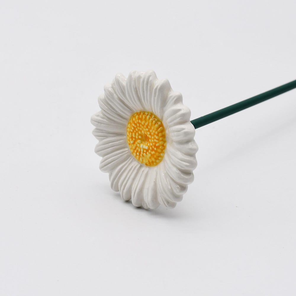 Coupe en céramique en forme de coquillage Fleurs en céramique Fleur blanche