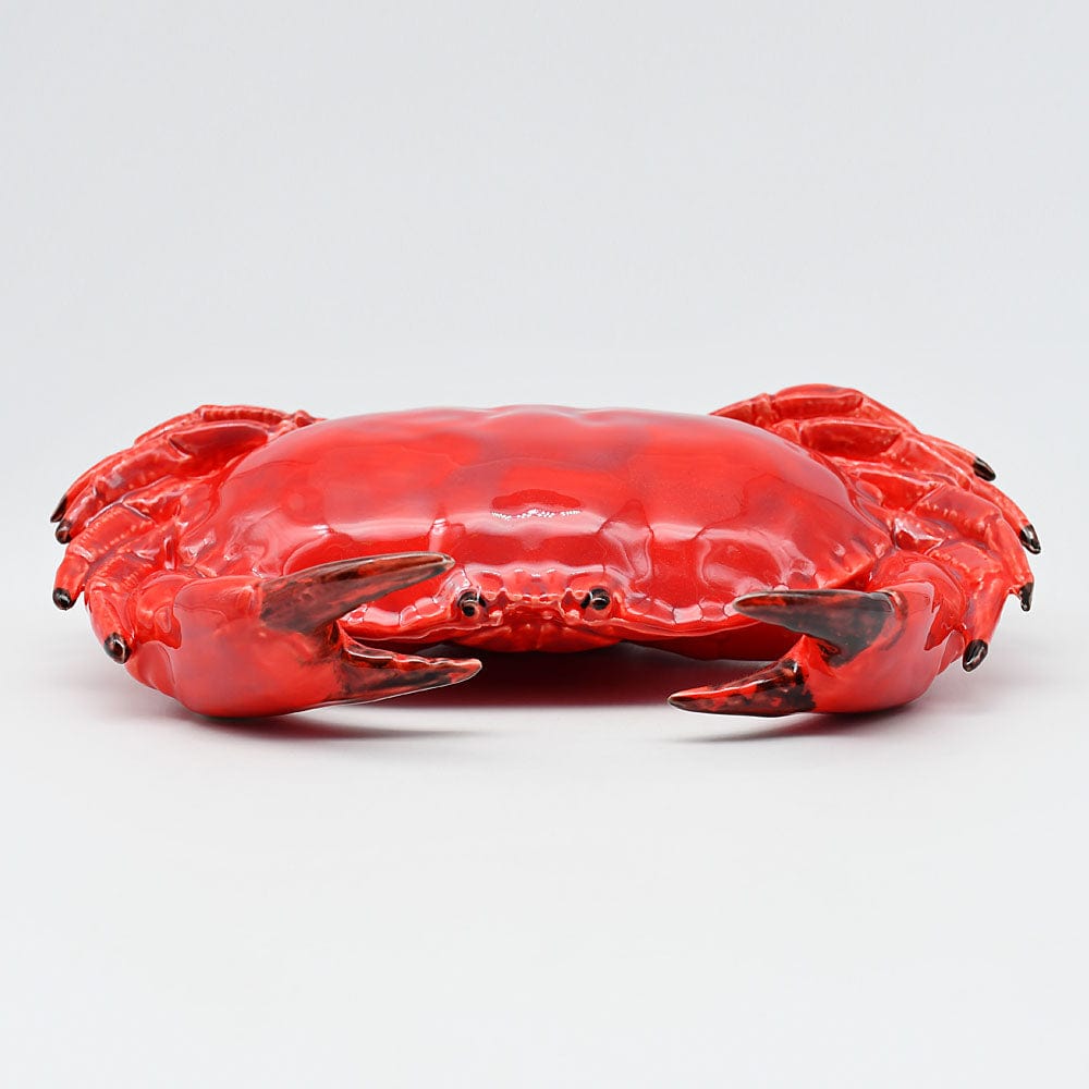 Crabe en céramique rouge I Décoration murale portugaise Crabe en céramique - Rouge