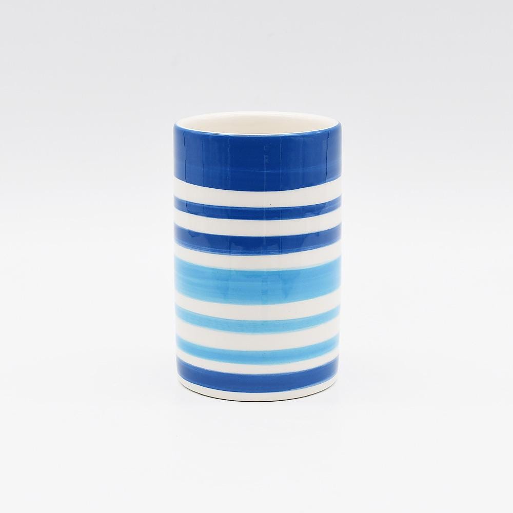Ensemble de 3 soliflores verts I Vases en céramique du Portugal Gobelet en céramique - Bleu