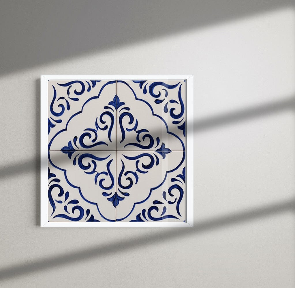 Fresque d'azulejos portugais peinte à la main Fresque d'azulejos 30x30cm