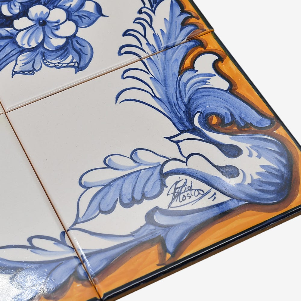 Fresque d'azulejos portugais peinte à la main Fresque d'azulejos 60x45cm