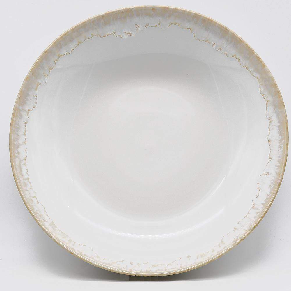 Assiette creuse blanche en grès 22cm – Luisa Paixao