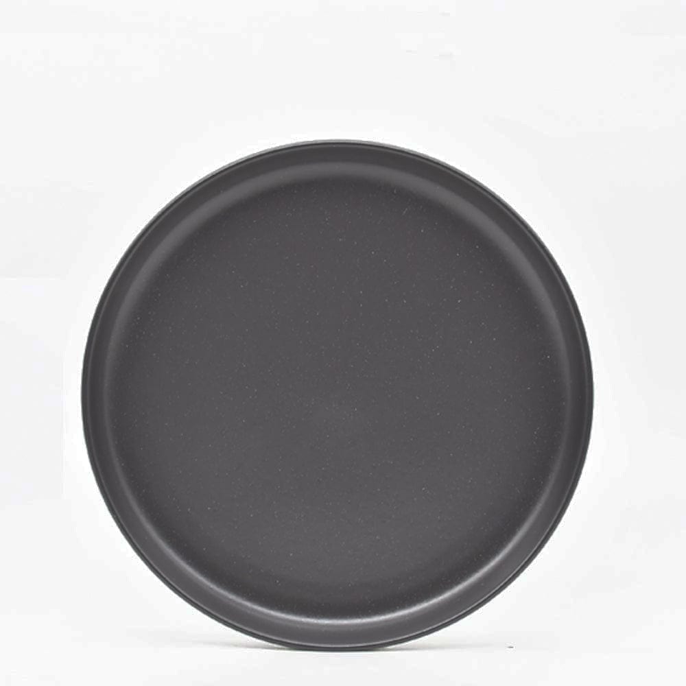 Grande assiette en grès anthracite I Vaisselle portugaise Assiette en grès “Pacifica" Anthracite - 27cm