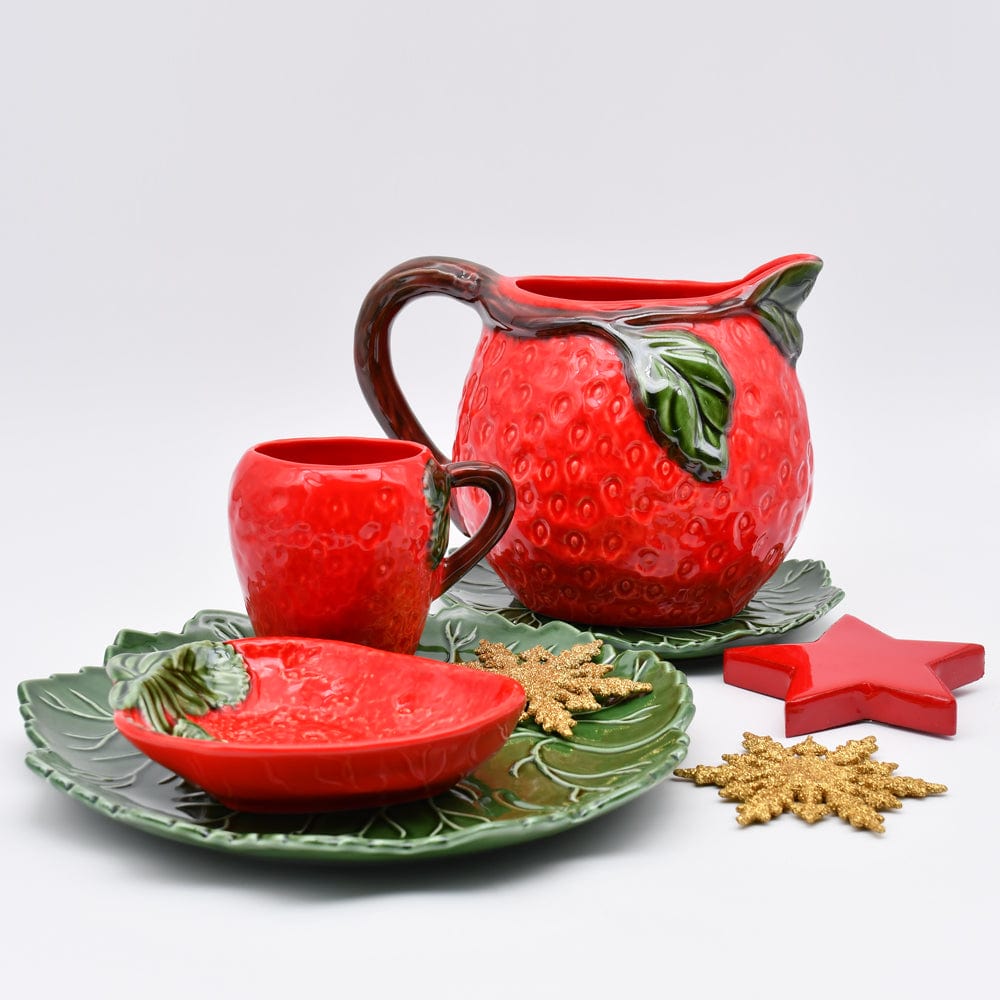 Mug en forme de fraise I Céramique portugaise Mug en céramique "Morango"