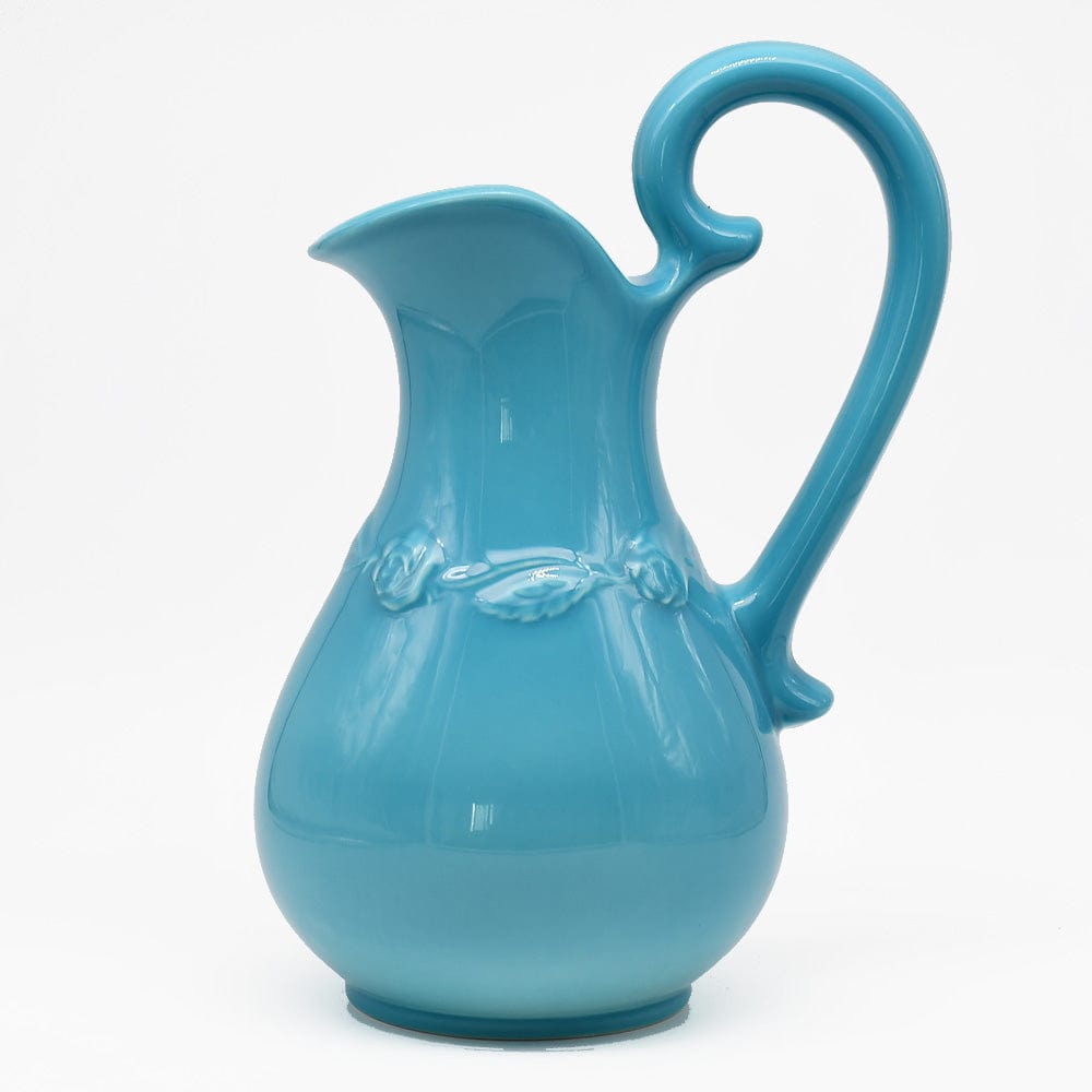 Pichet en céramique à pois bleus Pichet en céramique - Turquoise