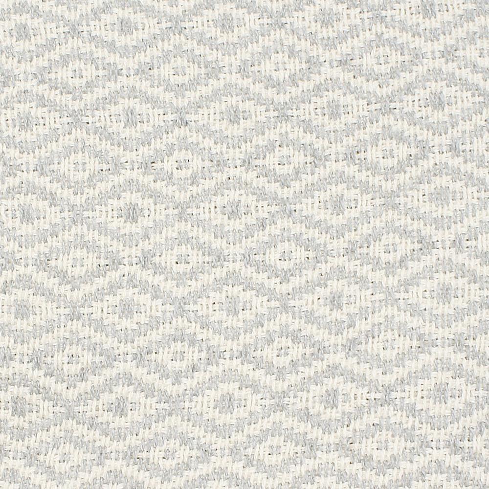 Plaid artisanal gris en coton portugais Plaid à franges en coton "Losango" 200x135 - Gris clair