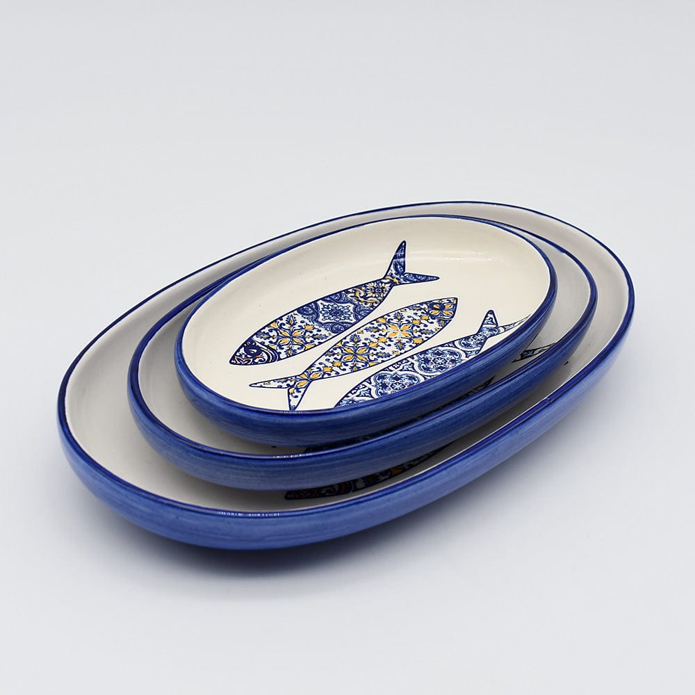 Plat apéritif céramique motifs sardinhas I Vente en ligne Coupe en céramique "Sardinhas"