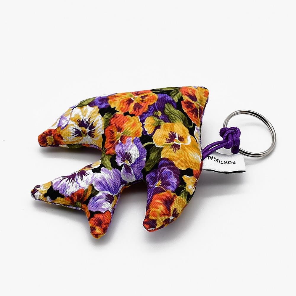 Porte clés en forme d'hirondelle violet Porte clés "Andorinha" Violet