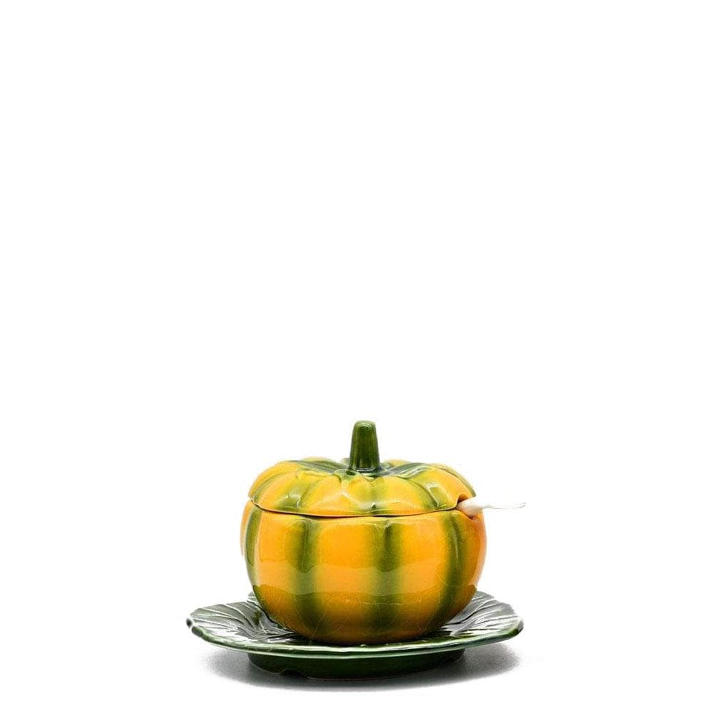 Pot en forme de citrouille I Vaisselle portugaise Pot en céramique "Abobora" - 10cm
