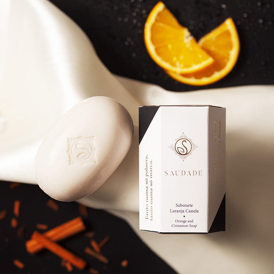 Savon de luxe orange cannelle I Produit artisanal du Portugal Saudade I Savon de luxe Orange Cannelle