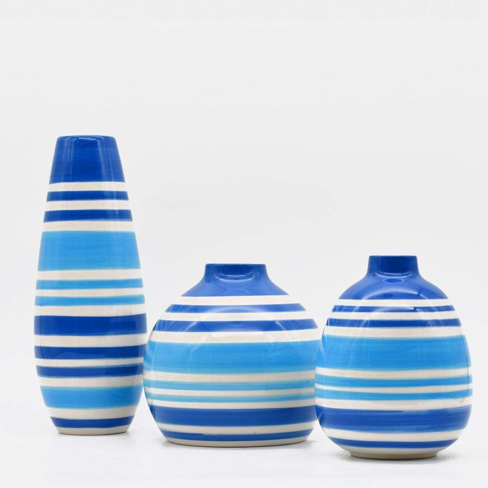 Soliflore long bleu I Vases en céramique du Portugal Soliflore boule - Bleu