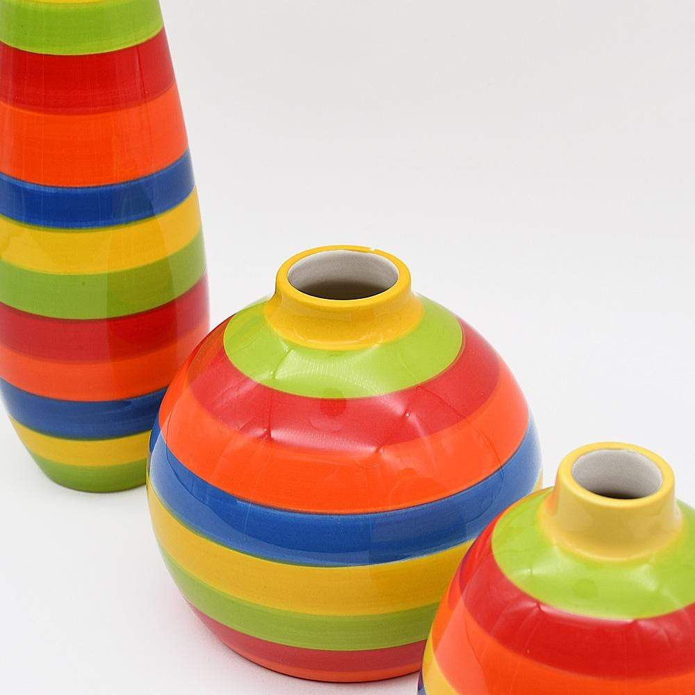 Soliflore ovale multicolore I Vases en céramique du Portugal Soliflore ovale - Multicolore