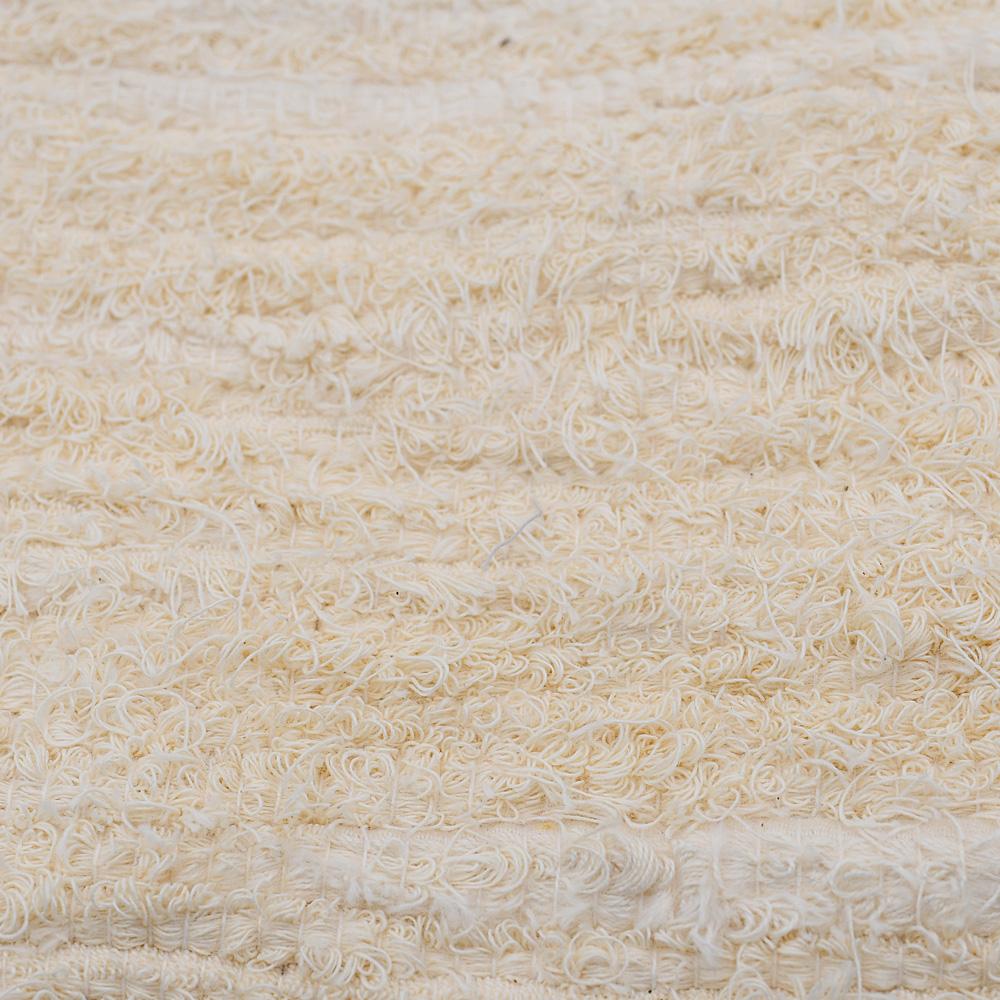 Tapis coton blanc écru tissé au Portugal Tapis en coton Blanc écru