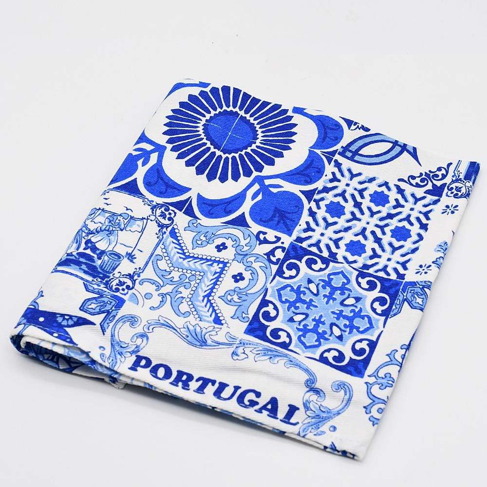 Torchon de cuisine portugais 100% coton avec motifs Azulejos – Luisa Paixao