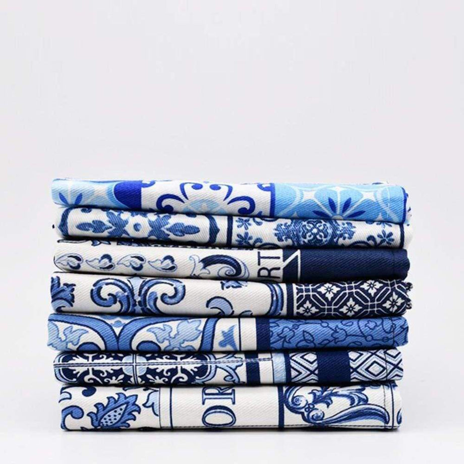 100% cotton Portuguese kitchen towel I Azulejos patterns – Luisa Paixao