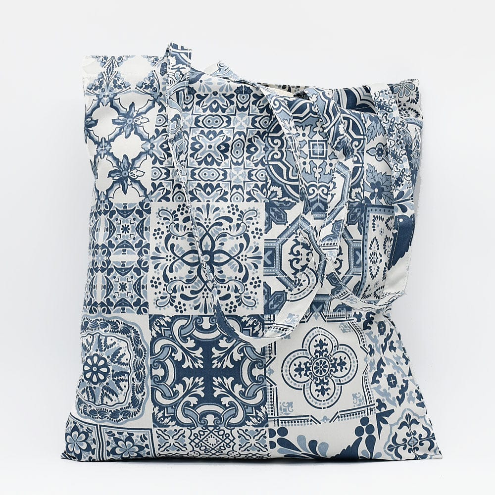 Tote bag portugais avec illustrations azulejos Tote bag "Azulejos"